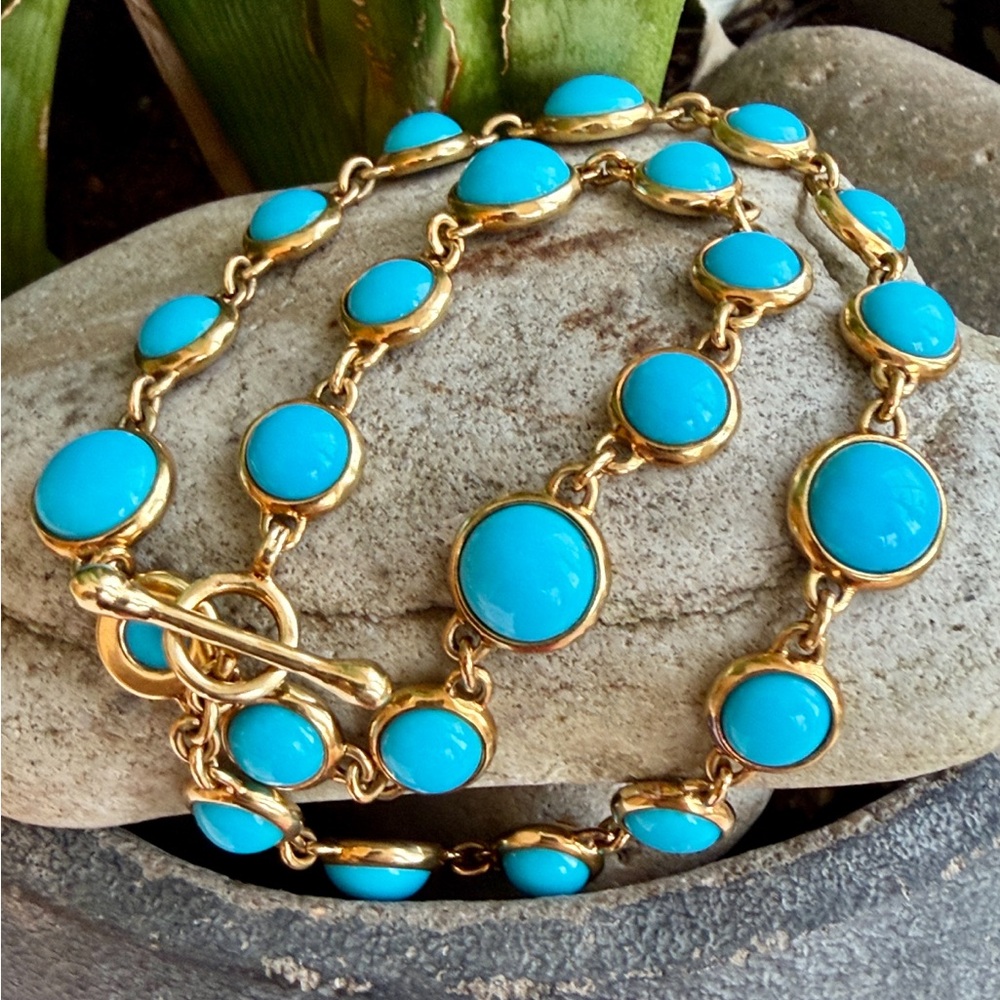 Tiffany and Co 18k turquoise necklace